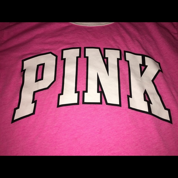 PINK Pink & White Ringer T-shirt - Picture 2 of 3